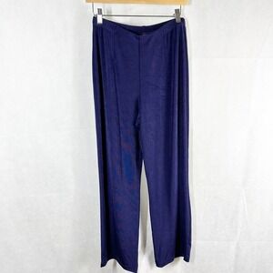 Chico’s Slinky Stretch Liquid Knit Travel Pants Size 1 US 8 Medium Violet